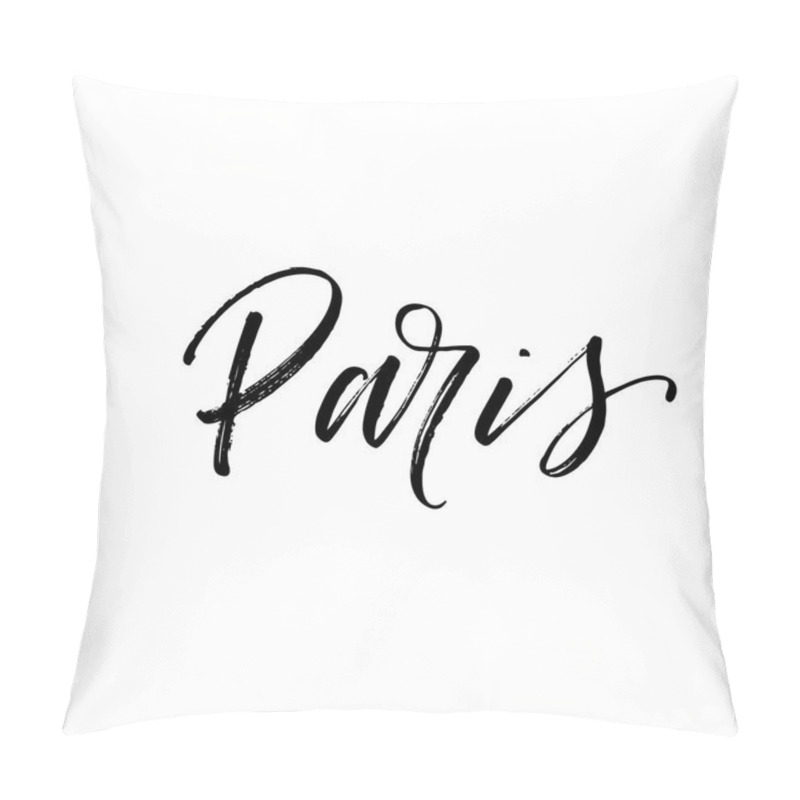 Personality  Paris Hand Drawn Lettering.  Pillow Covers