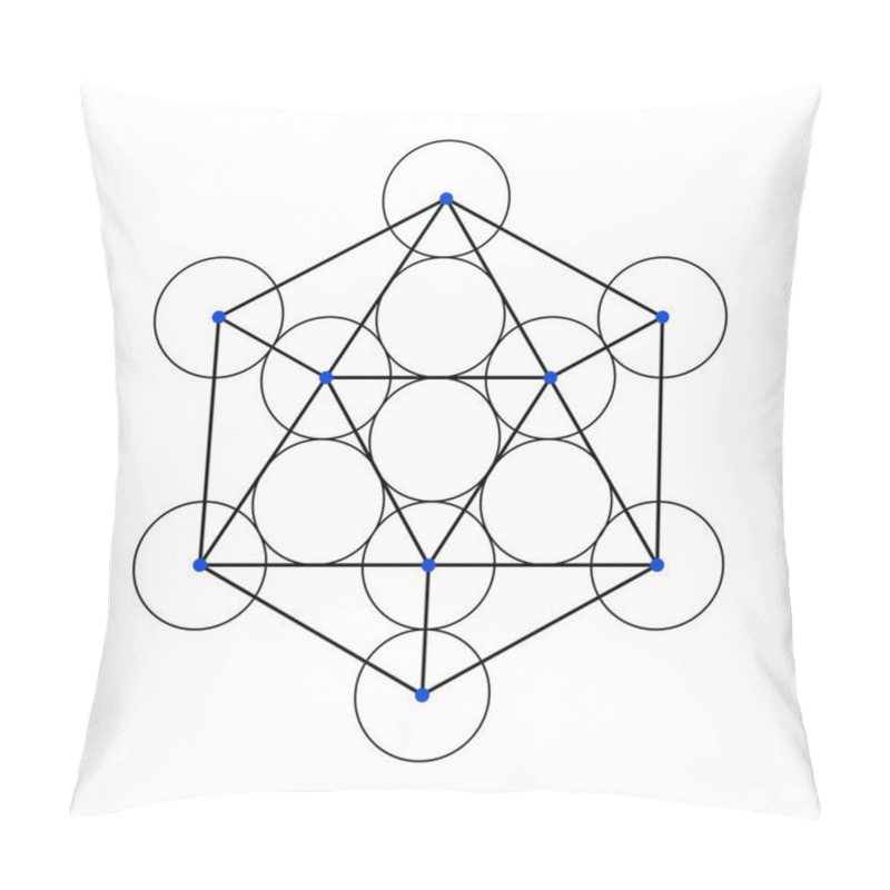 Personality  Circle Rectangle Graph. Scared Geometry Vector Design Elements. The World Of Geometry With Our Intricate Illustrations. Pillow Covers