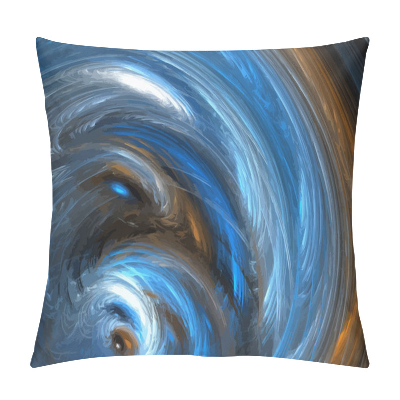 Personality  Vector Illustration Of Digital Fractal Pillow Covers