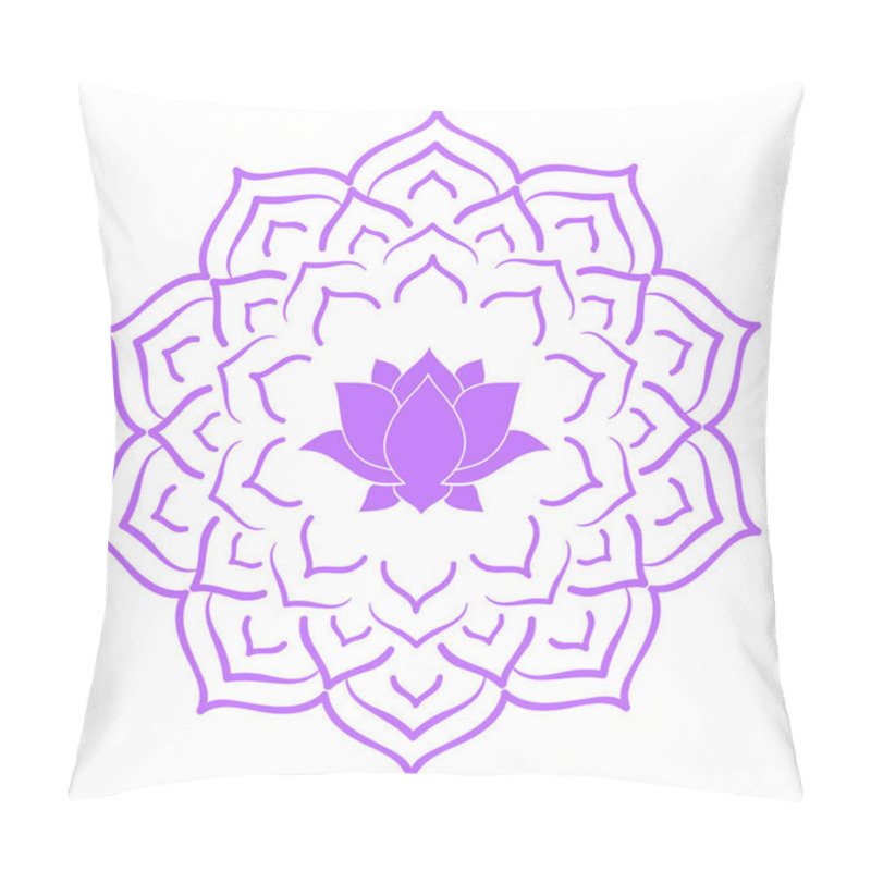 Personality  Mandala Ornament With Flower Lotus Pillow Covers