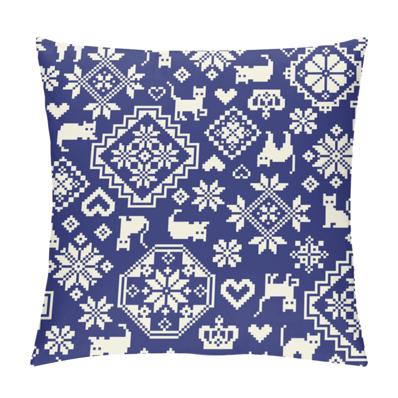 Personality  Cat Nordic  Pattern Illustration Pillow Covers