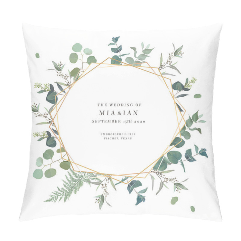 Personality  Summer Greenery Vector Design Card Pillow Covers