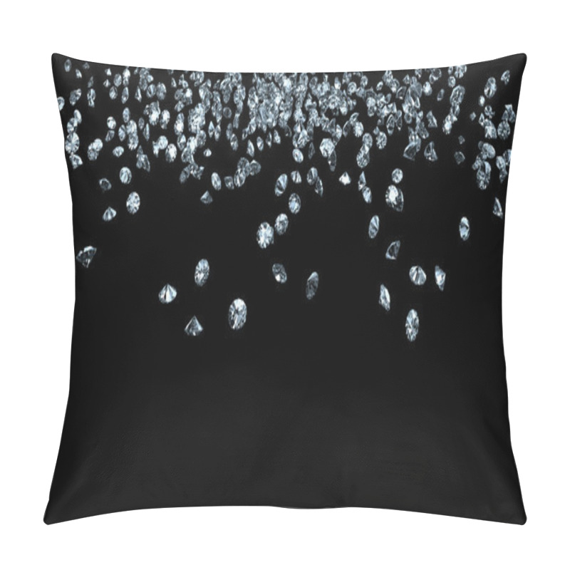 Personality  Diamonds On Black Pillow Covers