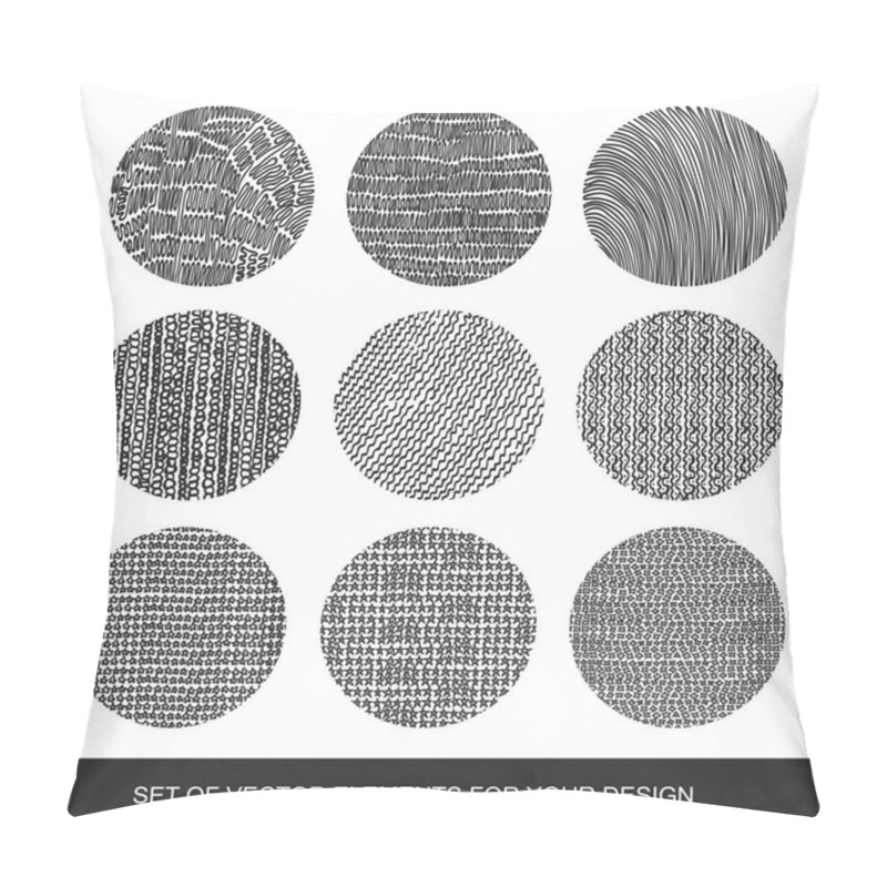 Personality  Collection Of Textures, Brushes, Graphics, Design Element. Hand- Pillow Covers