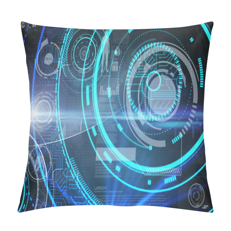 Personality  Composite Image Of Fitness Interface Pillow Covers