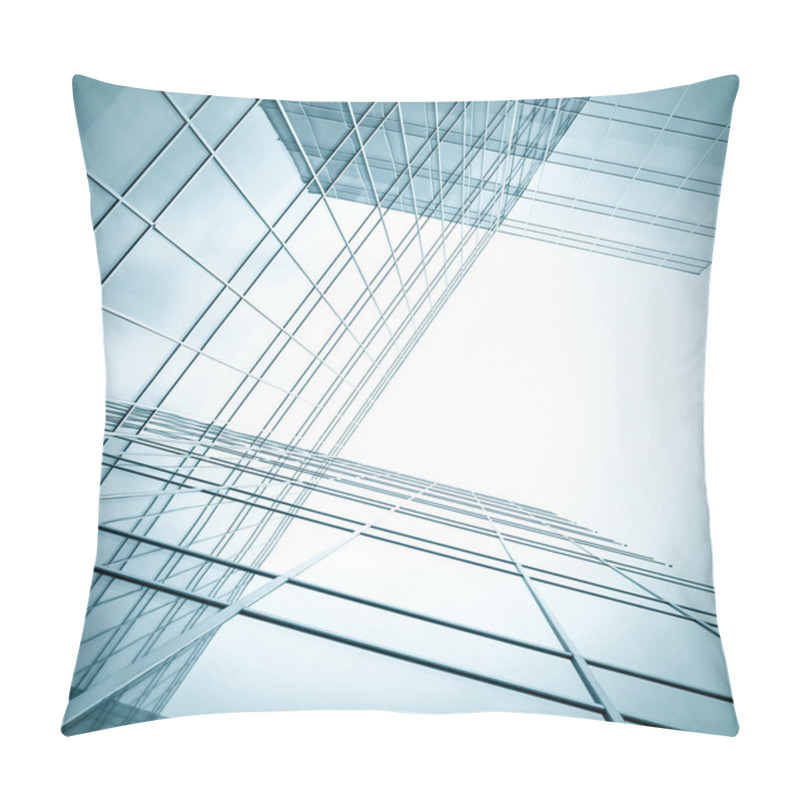 Personality  Propsective Business Background From Contemporary Skyscrapers Building Pillow Covers