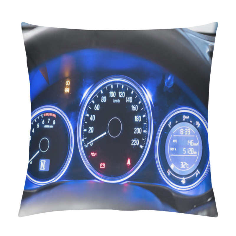 Personality  Car Speedometer Background. Pillow Covers