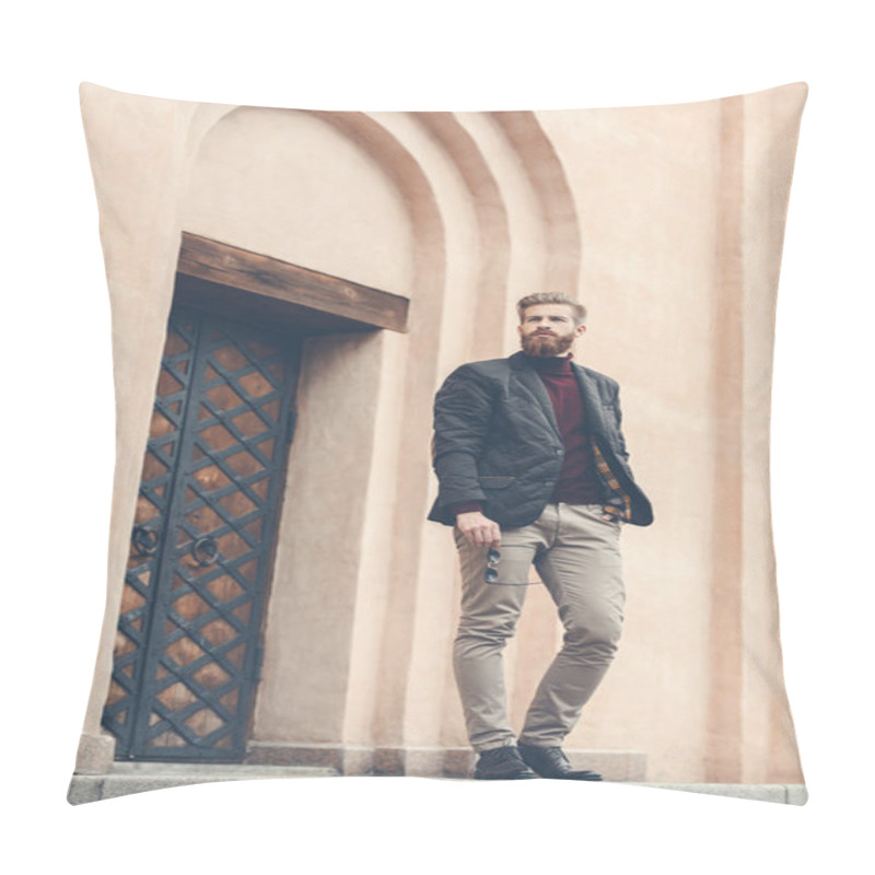 Personality  Serious Stylish Man Pillow Covers