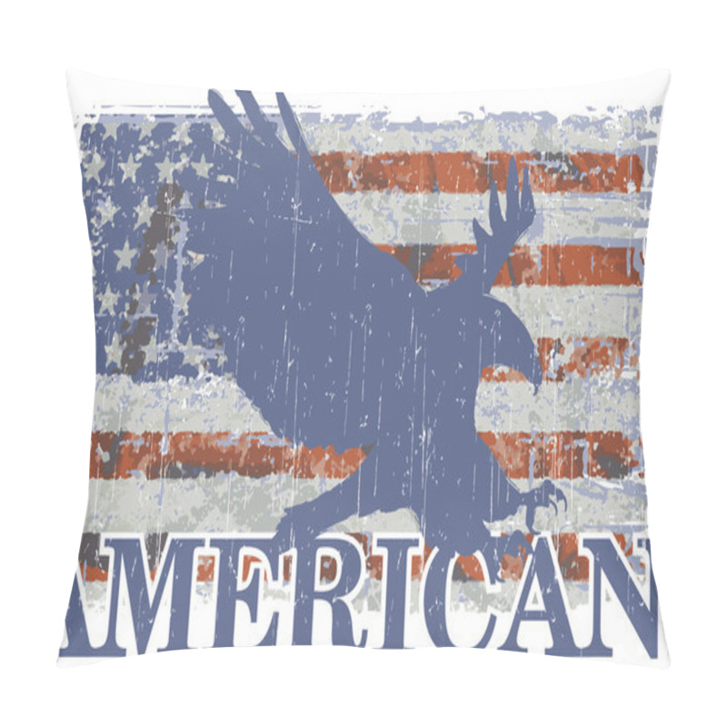 Personality  Background With American Flag Pillow Covers