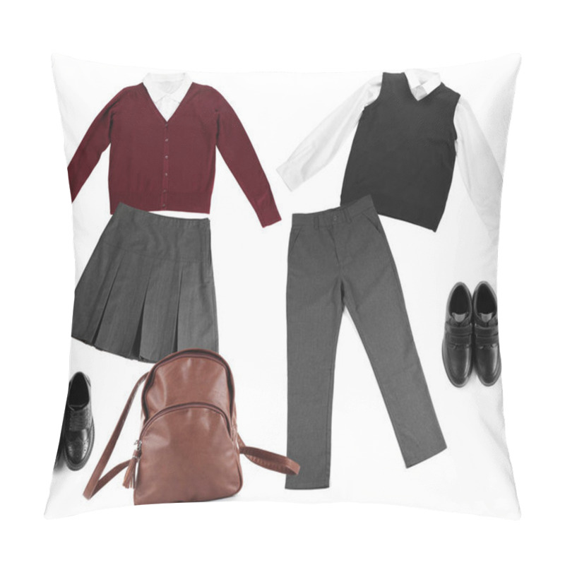 Personality  School Uniform With Backpack   Pillow Covers