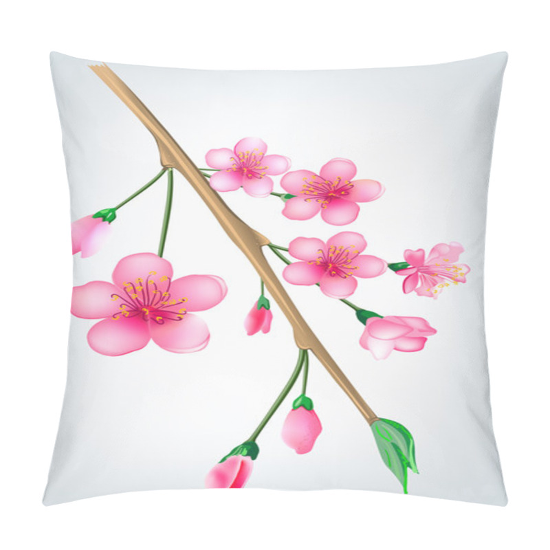 Personality  Sakura Blossom Branch Pillow Covers