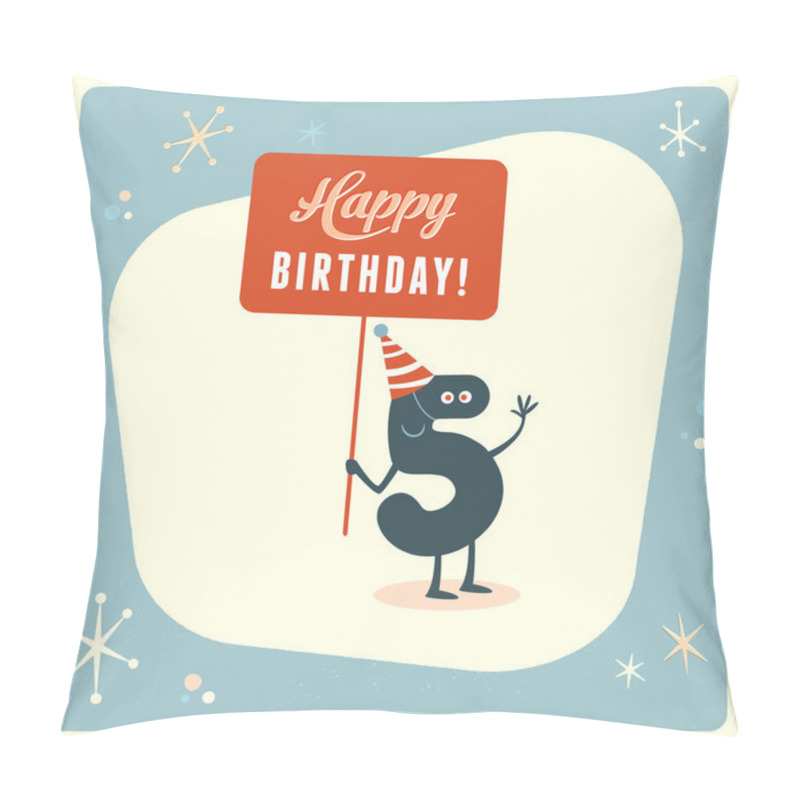 Personality  Funny 5th Birthday Card Pillow Covers