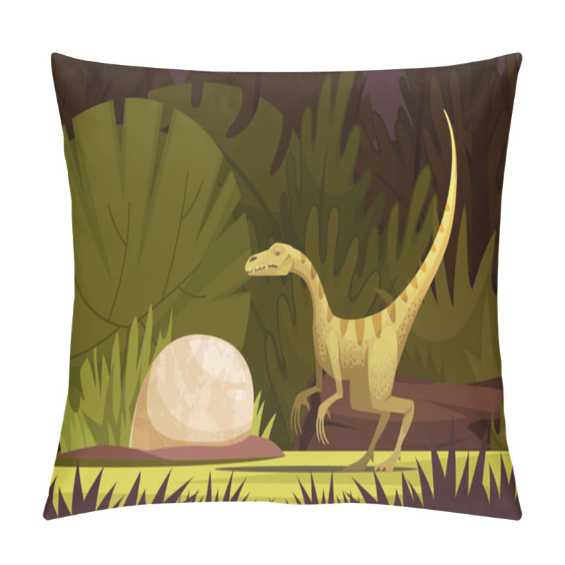 Personality  Dinosaurs Cartoon IIllustration Pillow Covers