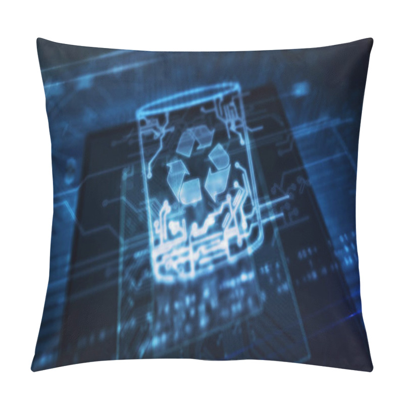 Personality  Data Management With Computer Trash Pillow Covers