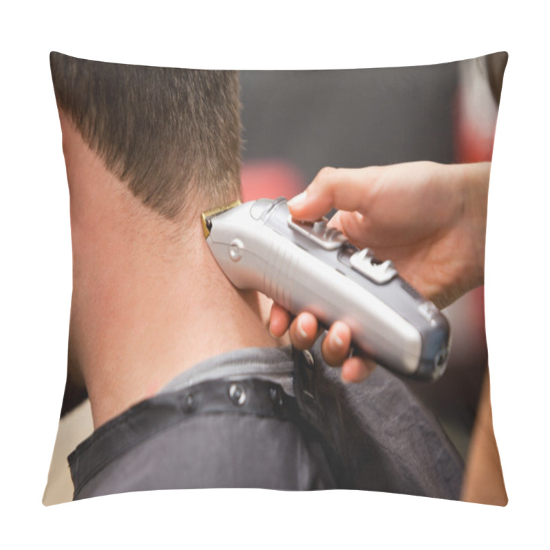 Personality  Man Having A Haircut Pillow Covers