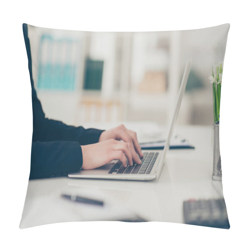 Personality  Profile Side View Cropped Classy Chic Elegant Lady Hands Attorne Pillow Covers