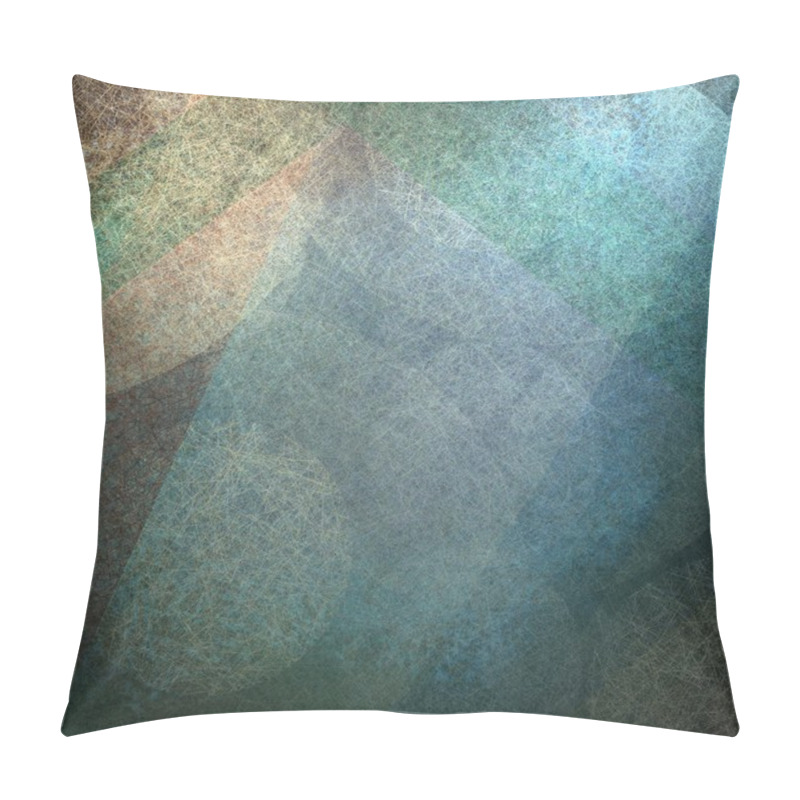 Personality  Abstract Blue Gray Pink Background Shape Design Pillow Covers