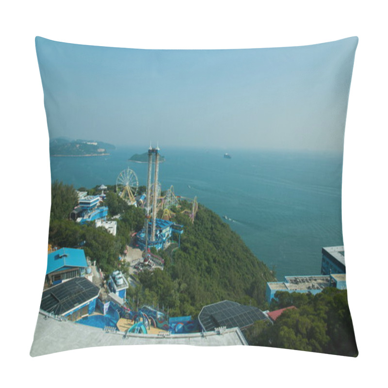 Personality  Ocean Park Hong Kong Ocean Park Tower Marine Park And Overlooking The South China Sea On Pillow Covers