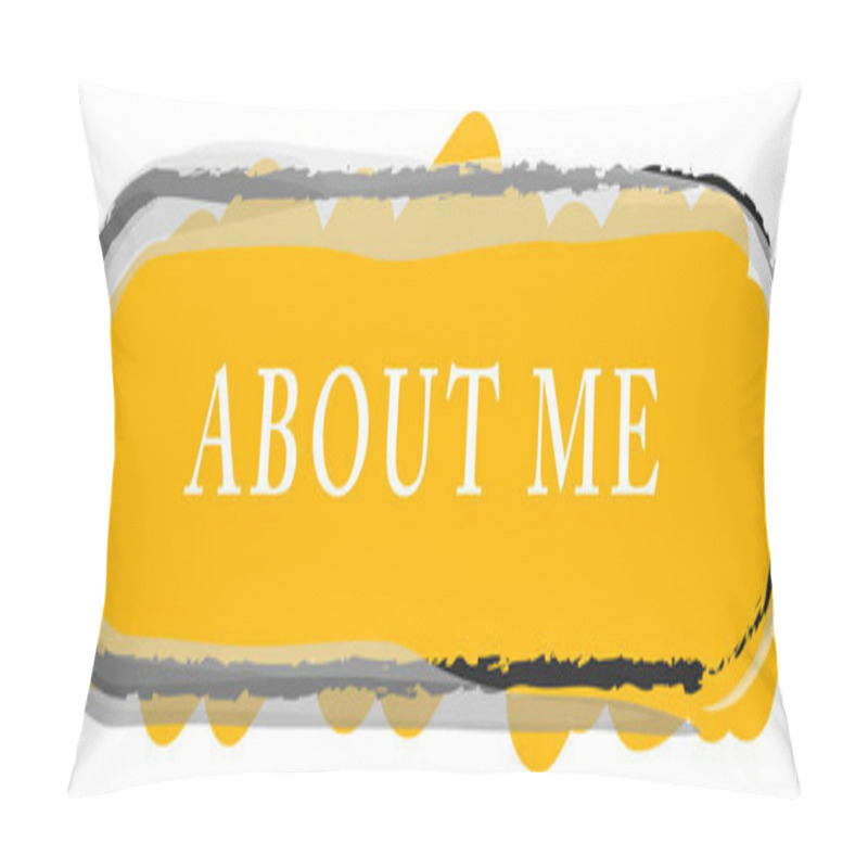 Personality  About Me Web Sticker Button Pillow Covers