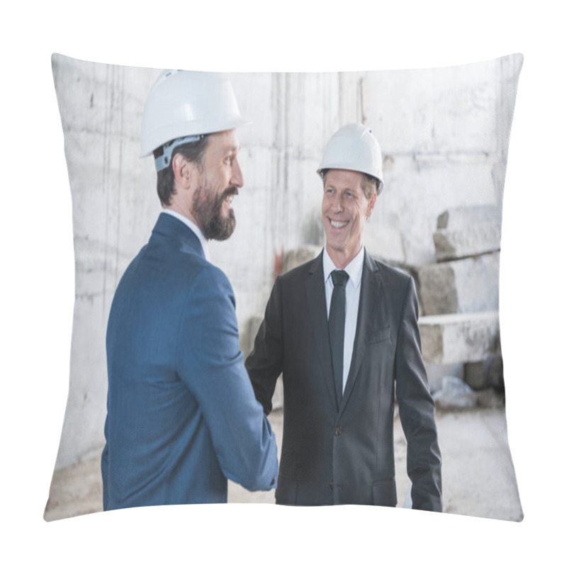 Personality  Architects Shaking Hands  Pillow Covers