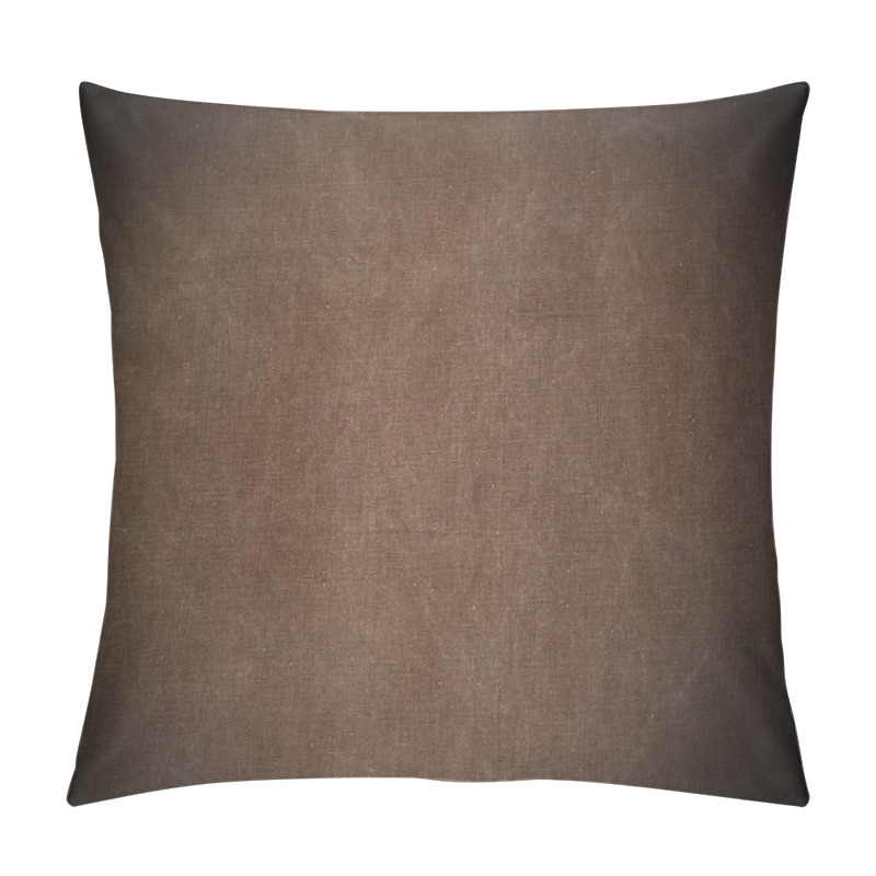 Personality  Brown Canvas Texture Or Background Pillow Covers