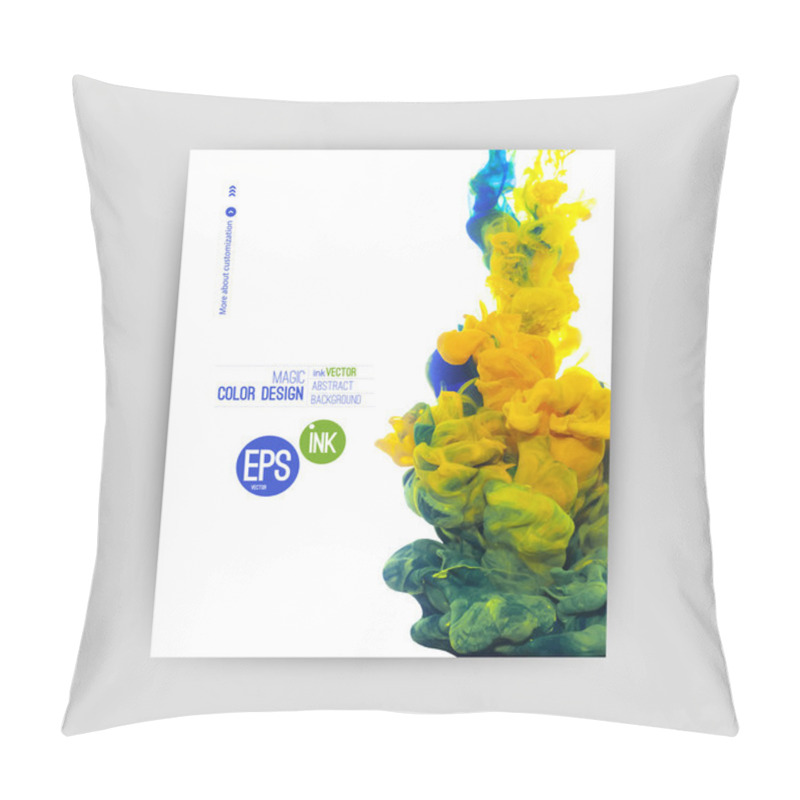 Personality  Vector Ink Swirling In Water Pillow Covers