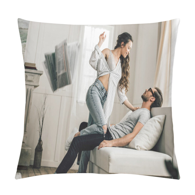 Personality  Young Sensual Couple  Pillow Covers