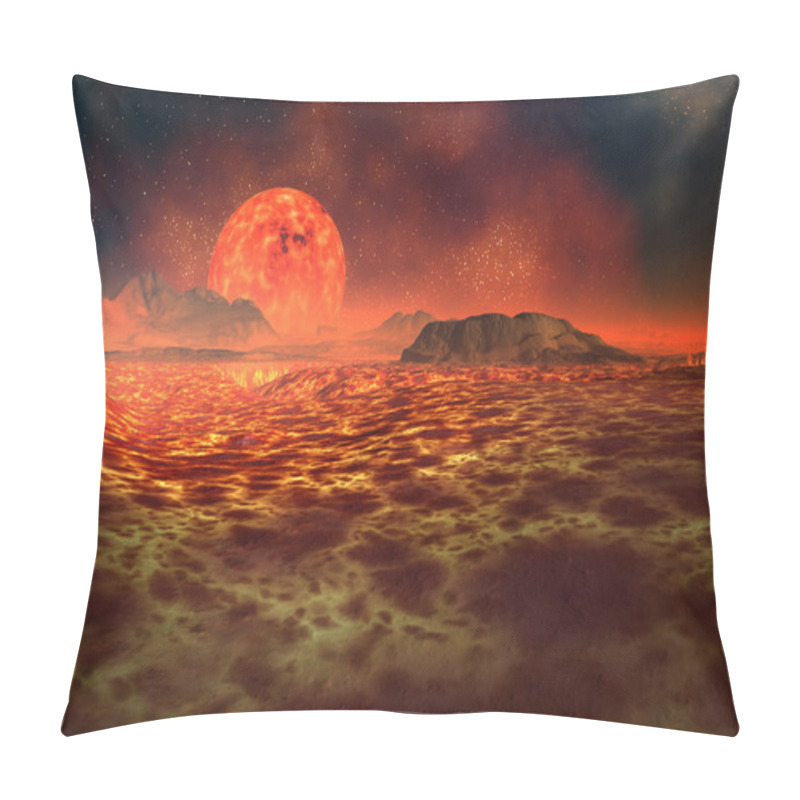 Personality  Alien Planet, Computer Artwork Pillow Covers