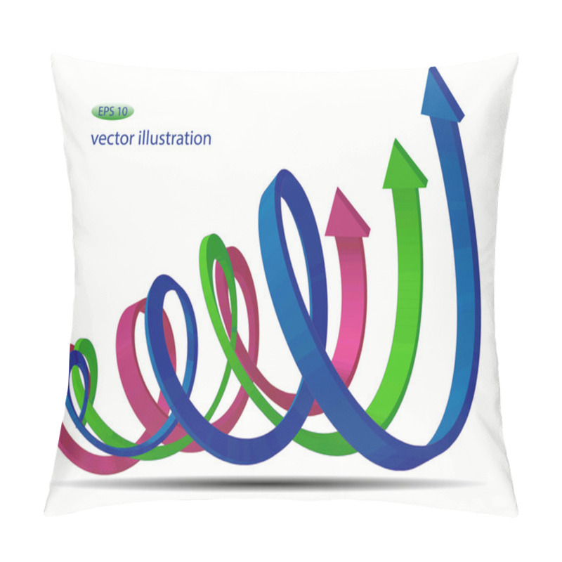 Personality  Bended Arrows With Perspective Pointing Pillow Covers