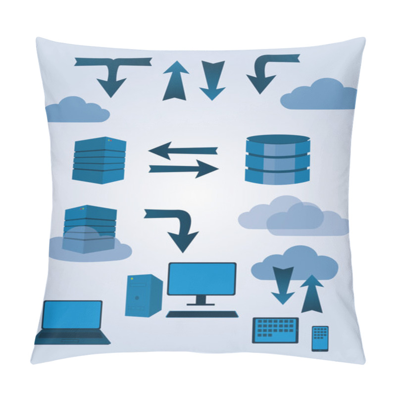 Personality  Sever Database Symbols Pillow Covers