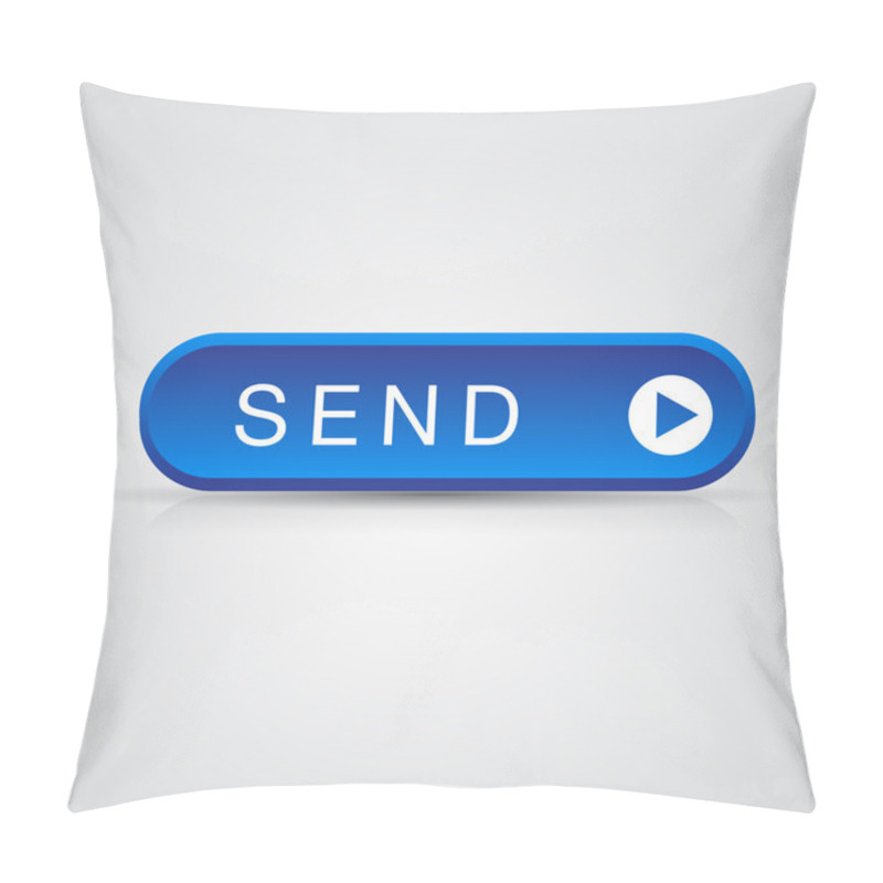 Personality  Blue Send Button, Mail Mesage Pillow Covers