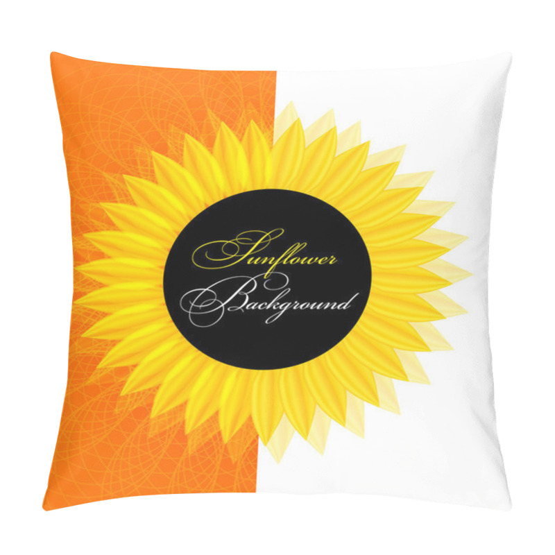 Personality  Abstract Sunflower Background Pillow Covers