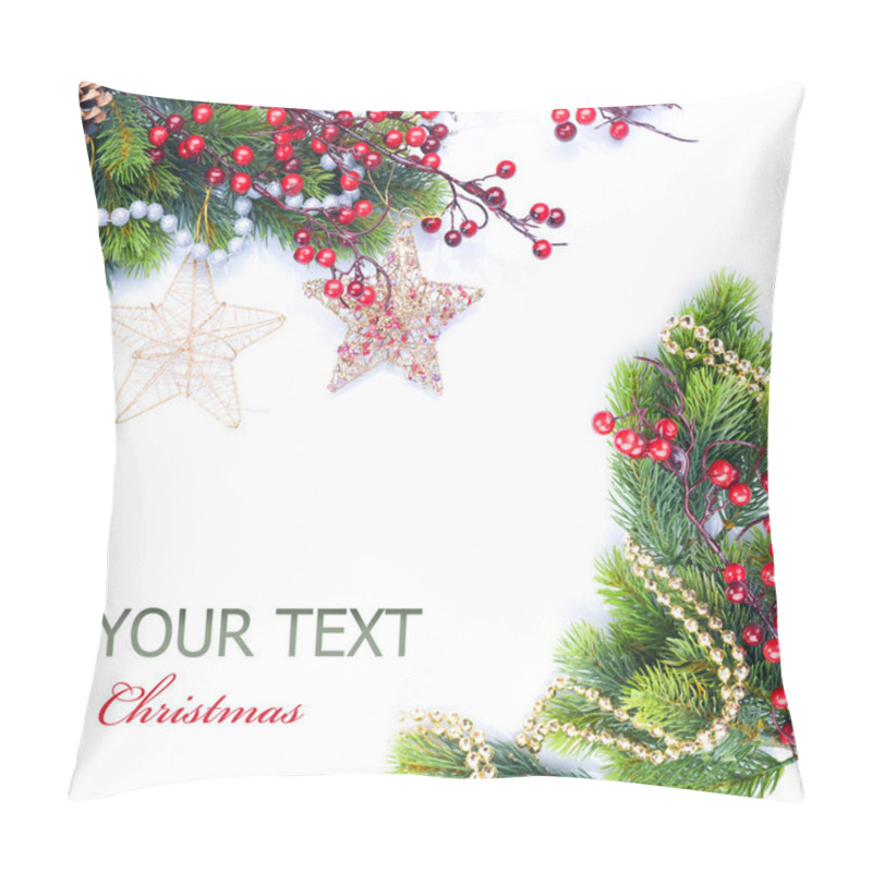 Personality  Christmas And New Year Border Pillow Covers