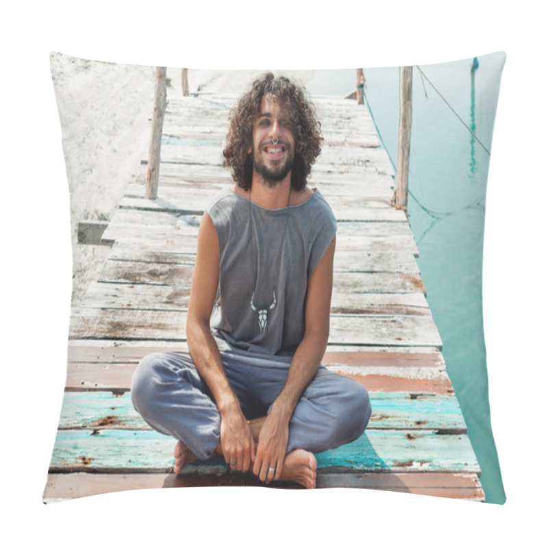 Personality  Handsome Guy Outdoors Portrait Pillow Covers