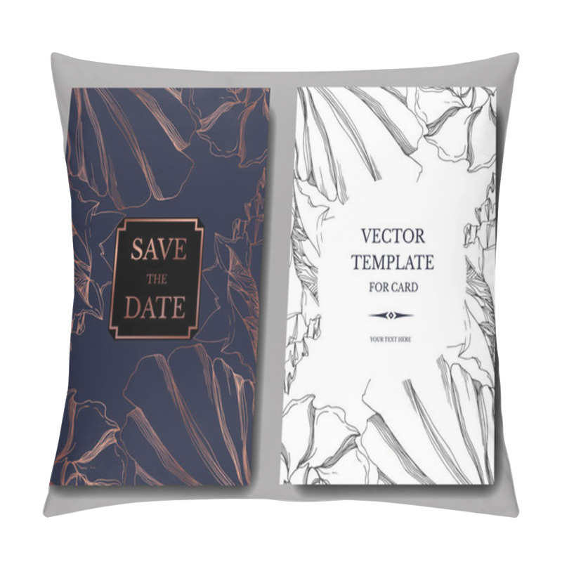 Personality  Vector Summer Beach Seashell. Black And White Engraved Ink Art.  Pillow Covers