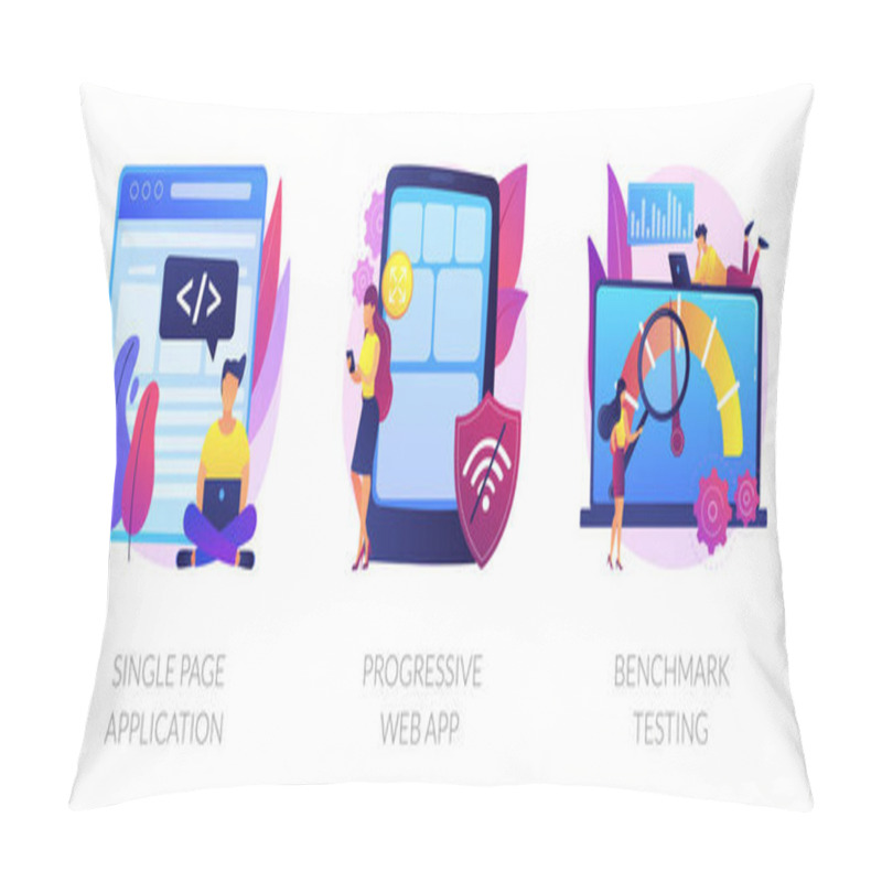 Personality  Application Development Vector Concept Metaphors. Pillow Covers