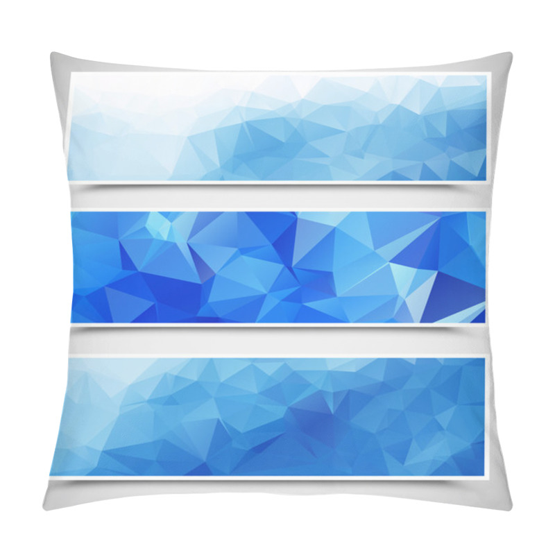 Personality  Set Of Blue Banners Pillow Covers