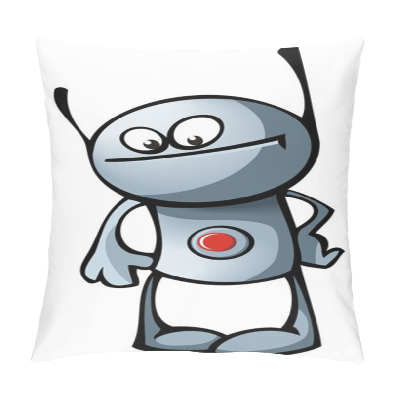 Personality  Robot With Button And Antennae Pillow Covers