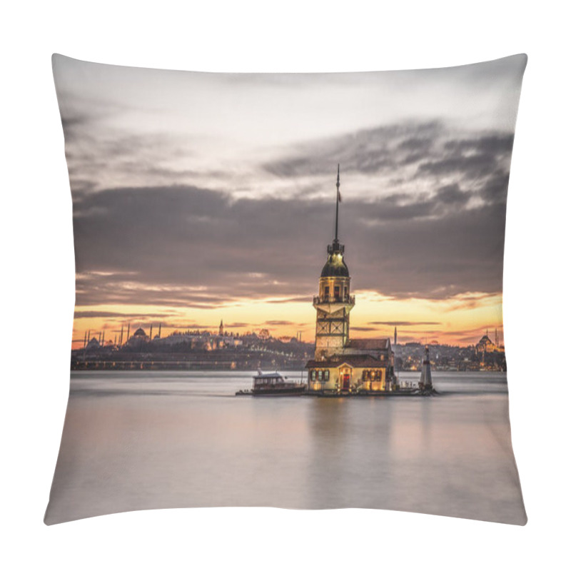 Personality  Maiden's Tower In Istanbul, Turkey (KIZ KULESI - USKUDAR) Pillow Covers