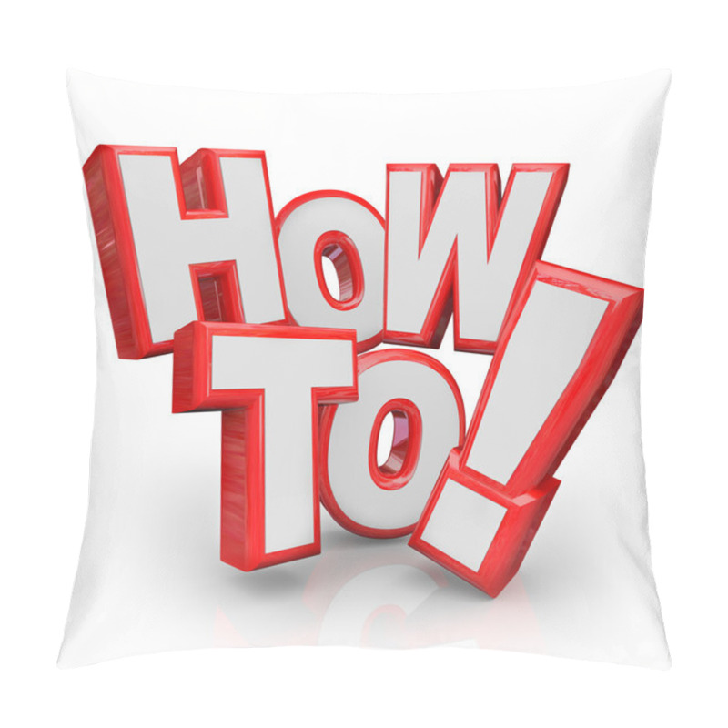 Personality  How To Words Advice Instructions Solve A Problem Pillow Covers