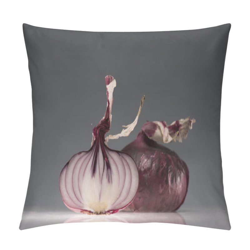 Personality  Halves Of Ripe Red Onion Pillow Covers