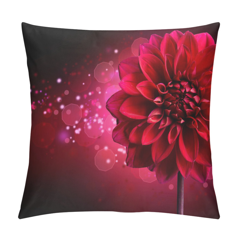 Personality  Dahlia Autumn Flower Design.Over Black Pillow Covers