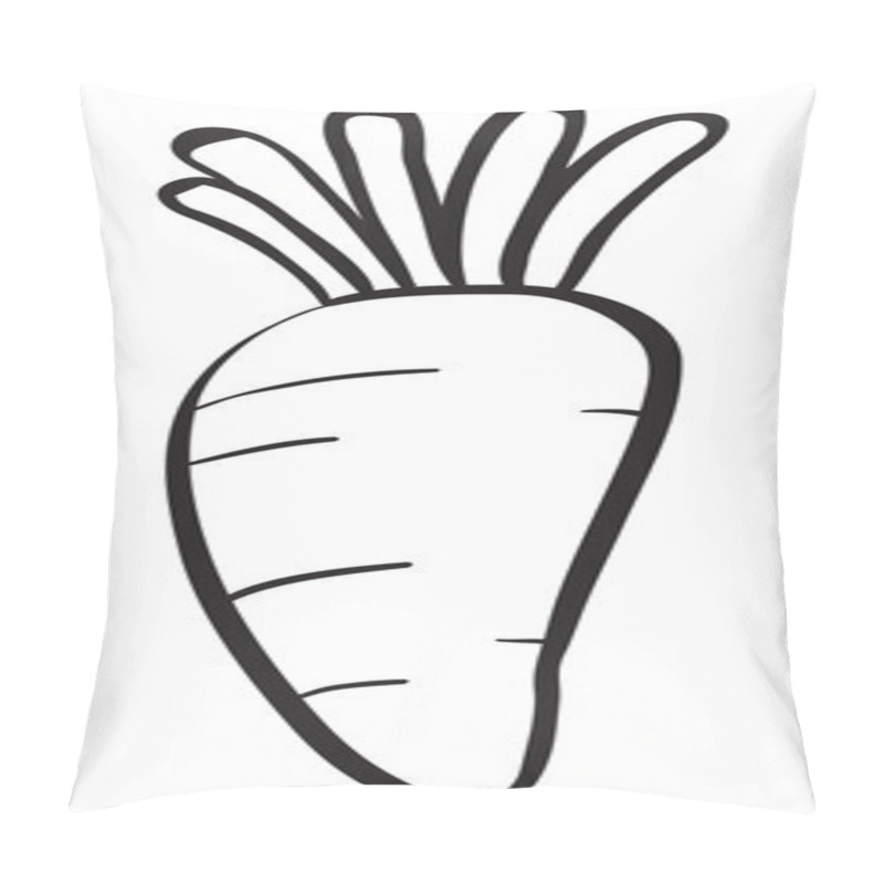 Personality  Vegetable On White Pillow Covers