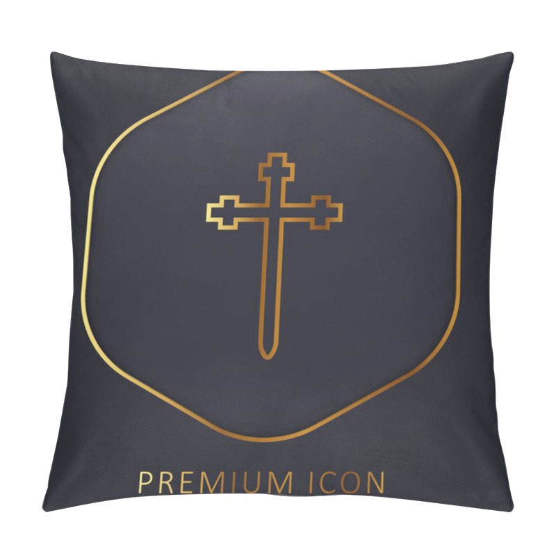 Personality  Aaronic Order Church Golden Line Premium Logo Or Icon Pillow Covers