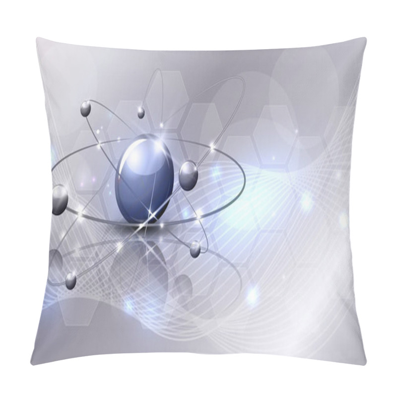 Personality  Biology Background With Molecule Pillow Covers