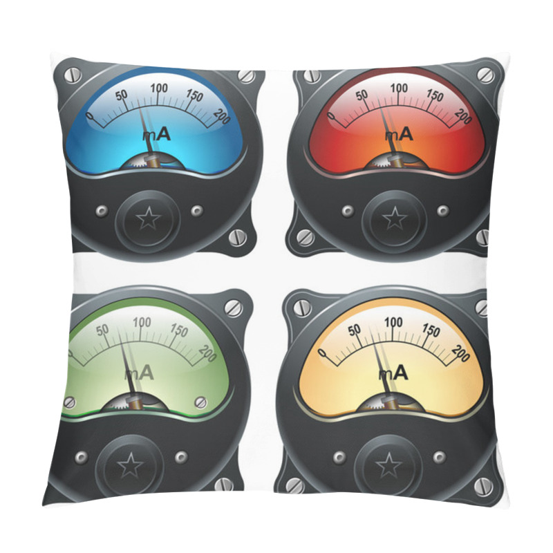 Personality  Electronic Analog VU Signal Meter Pillow Covers