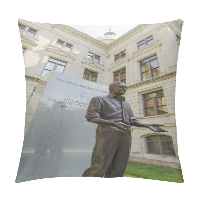 Personality  Jimmy Carter Statue Pillow Covers