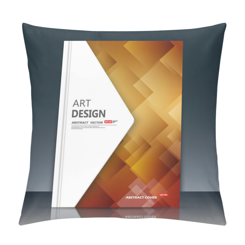 Personality  Abstract Composition. Yellow Amber Construction. White Triangle Section Trademark. A4 Brochure Title Sheet. Creative Figure Logo Icon. Commercial Offer Banner Form. Ad Flyer Fiber. Headline Element. Pillow Covers