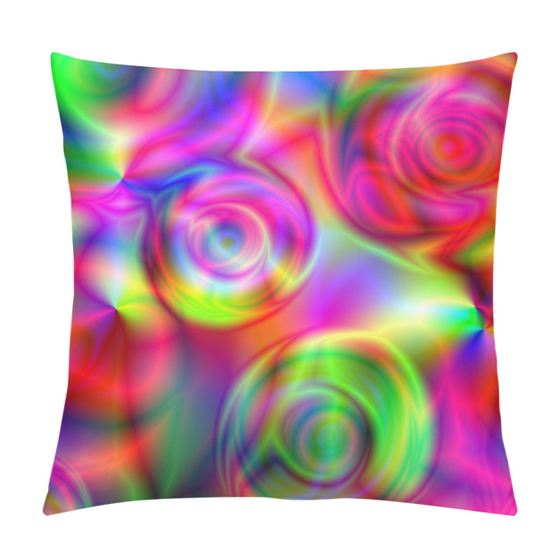 Personality  Background With Spectral Circles Pillow Covers