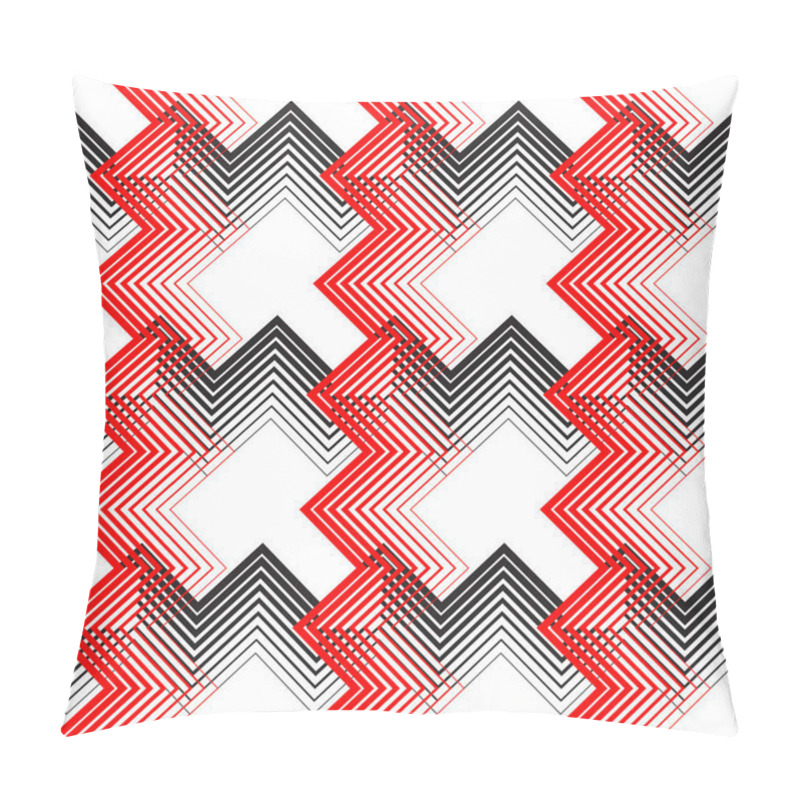 Personality  British Plaid Ornament. Abstract Diagonal Thin Line Art Pattern Pillow Covers